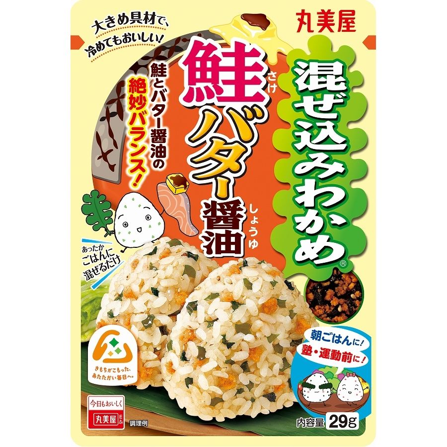 Marumiya Mazekomi Wakame Salmon Butter Soy Sauce Furikake 29g