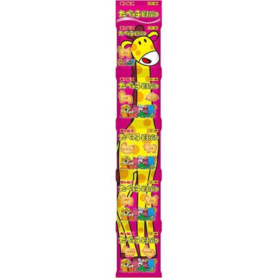 Ginbis Tabekko Doubutsu Animal Biscuits Butter Flavor 5-Pack 85g