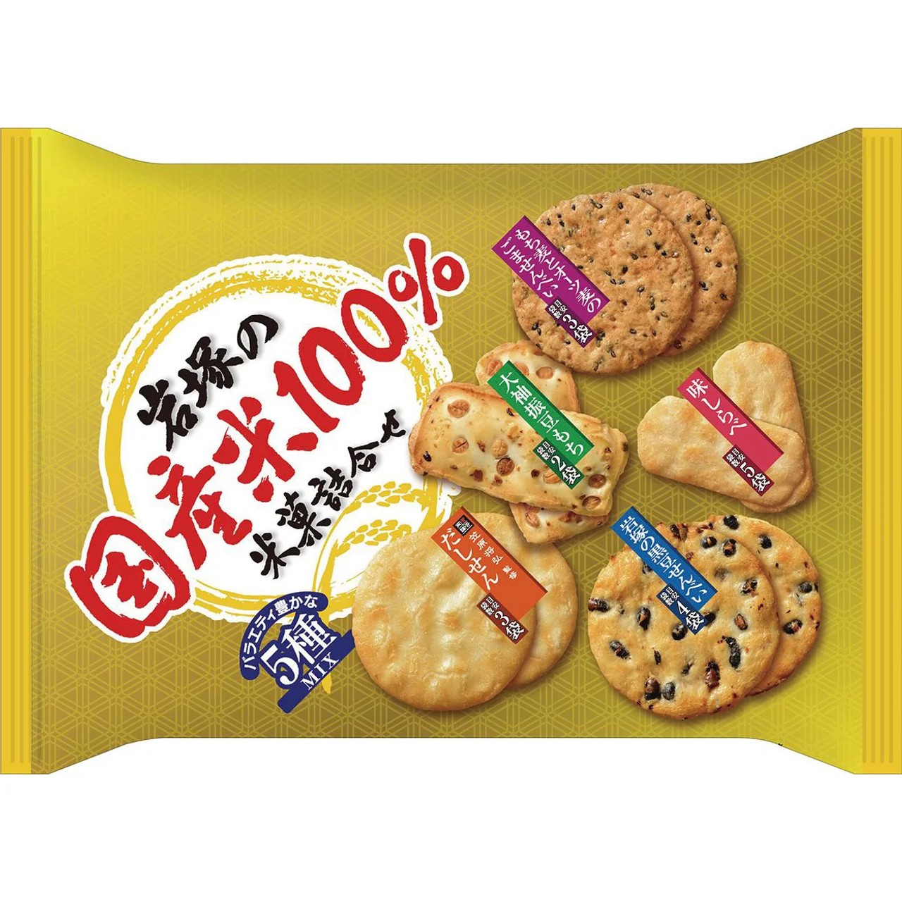 Kuriyama Beika Bakauke Rice Crackers Assortment 36 Pieces