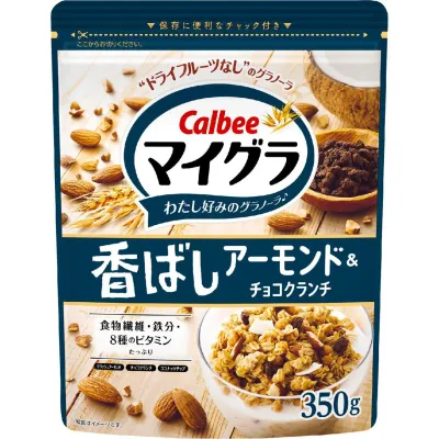 Calbee, Koubashi Granola, Almond &amp; Choco Crunch, 350g