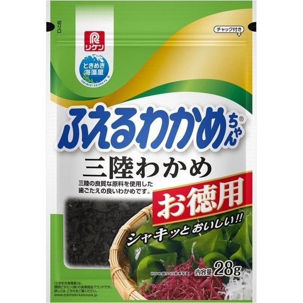 Riken Vitamin Fueru Wakame-chan Sanriku Economy Pack 28g