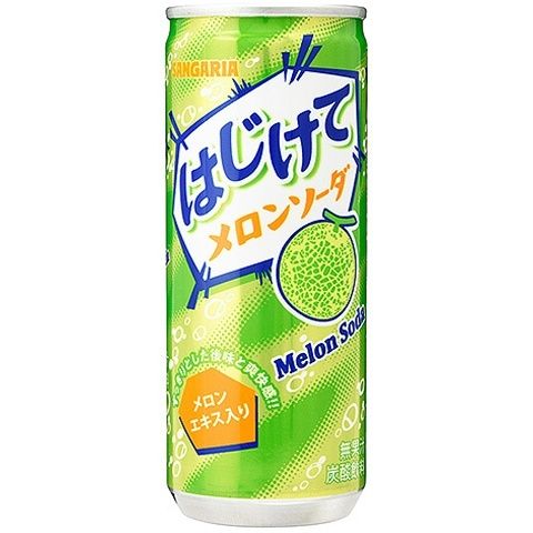 Sangaria Hajikete Melon Soda Can 250g × 30 Cans