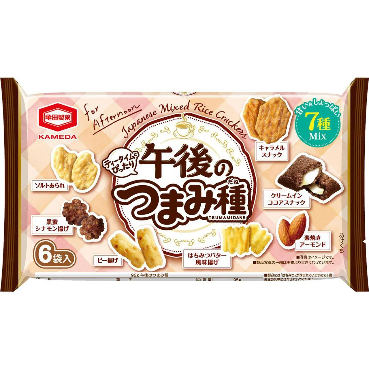 Kameda Seika Afternoon Tsumami Seed Mix 6 Packs 95g