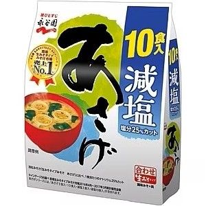 Nagatanien Asage Reduced Sodium Instant Miso Soup Value Pack 10 Servings 151g