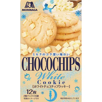Morinaga White Chocolate Chip Cookies 12pcs (Limited Package)