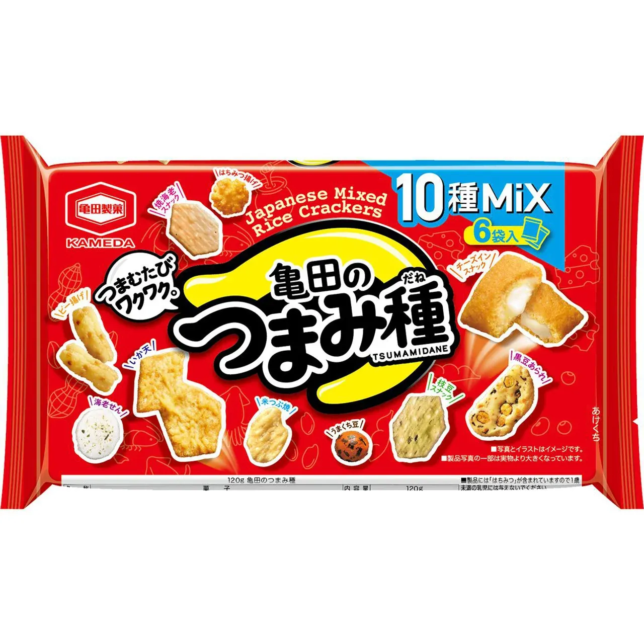 Kameda Seika Kameda Tsumami Seed Mix 6 Packs 120g