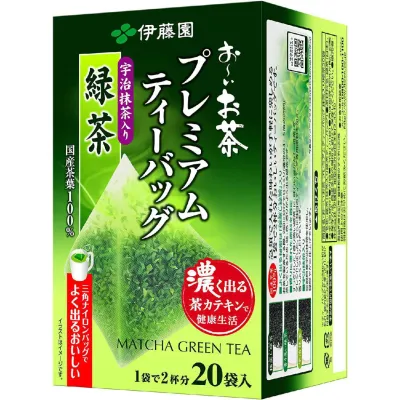 Itoen Premium Matcha Green Tea Bags 20/50/100 bags Itoen Premium Matcha Green Tea Bags 20/50/100 bags