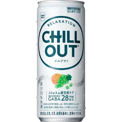 Coca-Cola CHILLOUT Stress &amp; Fatigue Care Relaxation Drink 250ml (Single / 30 Cans)