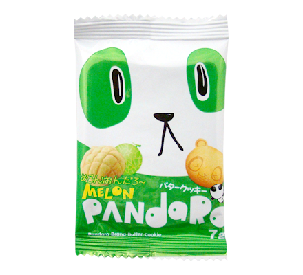Yaokin Melon Pandaro Panda-Shaped Cookies 7g × 24 Packs