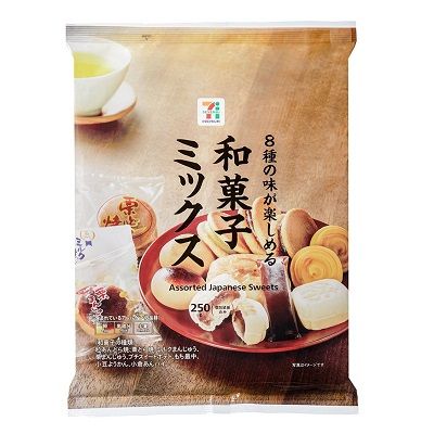 Seven Premium Wagashi (Japanese Sweets) Assort Set – 8 Kinds, 250g