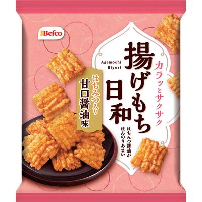 Kuriyama Beika Agemochi Biyori Sweet Soy Sauce Fried Rice Crackers 65g