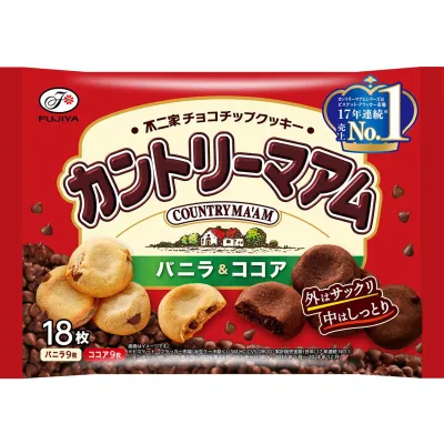 Fujiya Country Ma’am Cookies (Vanilla &amp; Cocoa), 18pcs