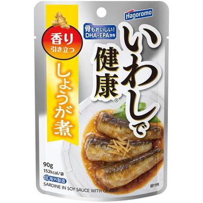 Hagoromo Foods, Sardines Simmered with Ginger Pouch, 90g Hagoromo Foods, Sardines Simmered with Ginger Pouch, 90g