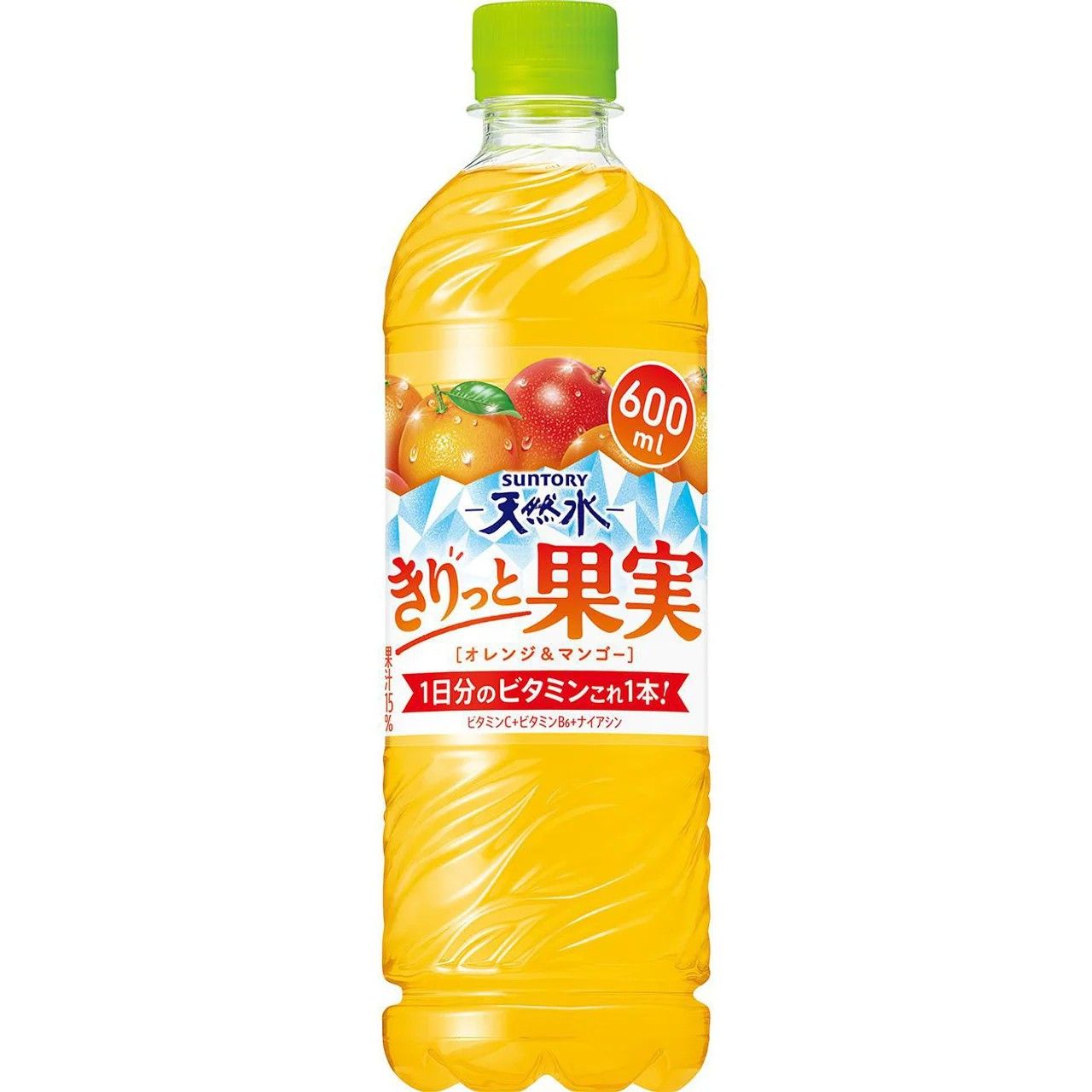 Suntory Tennensui Natural Mineral Water Kirito Kajitsu Orange &amp; Mango 600ml