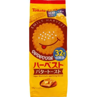 Tohato Harvest Butter Toast Biscuits 32pcs