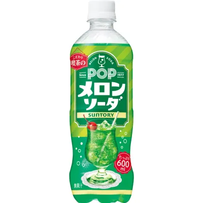 Suntory POP Melon Soda 600ml