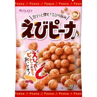 Kasugai Seika Ebi Peana Shrimp-Coated Peanuts 89g