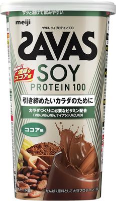 Meiji SAVAS Soy Protein 100 Cocoa 224g**