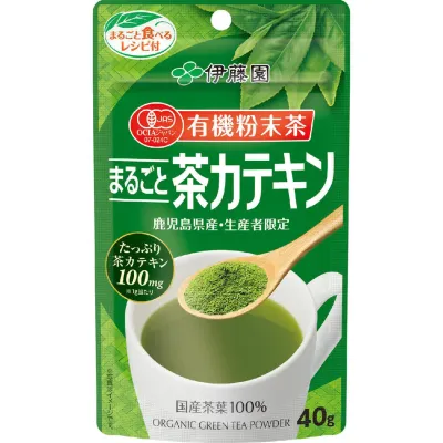 itoen Organic Whole Leaf Green Tea Powder Catechin (40g)