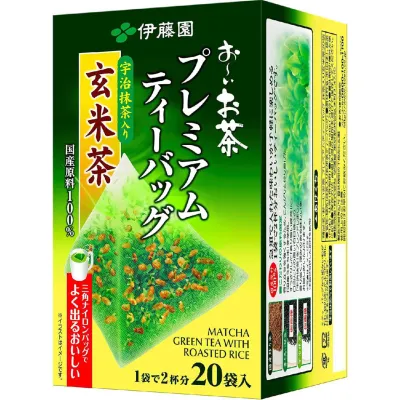 itoen Premium Genmaicha with Matcha Tea Bags (20 Bags)