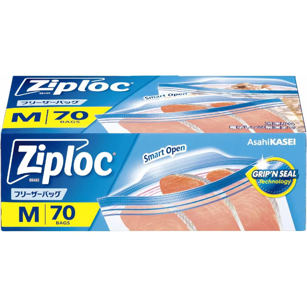 Asahi Kasei Ziploc Freezer Bags M (70 Count)
