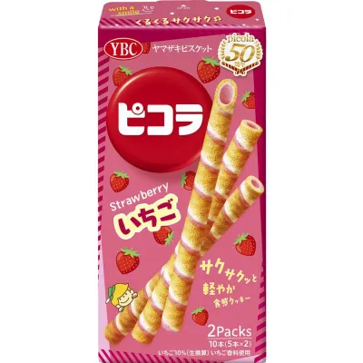 Yamazaki Biscuit Picola Strawberry 10 Sticks (5×2 Packs)