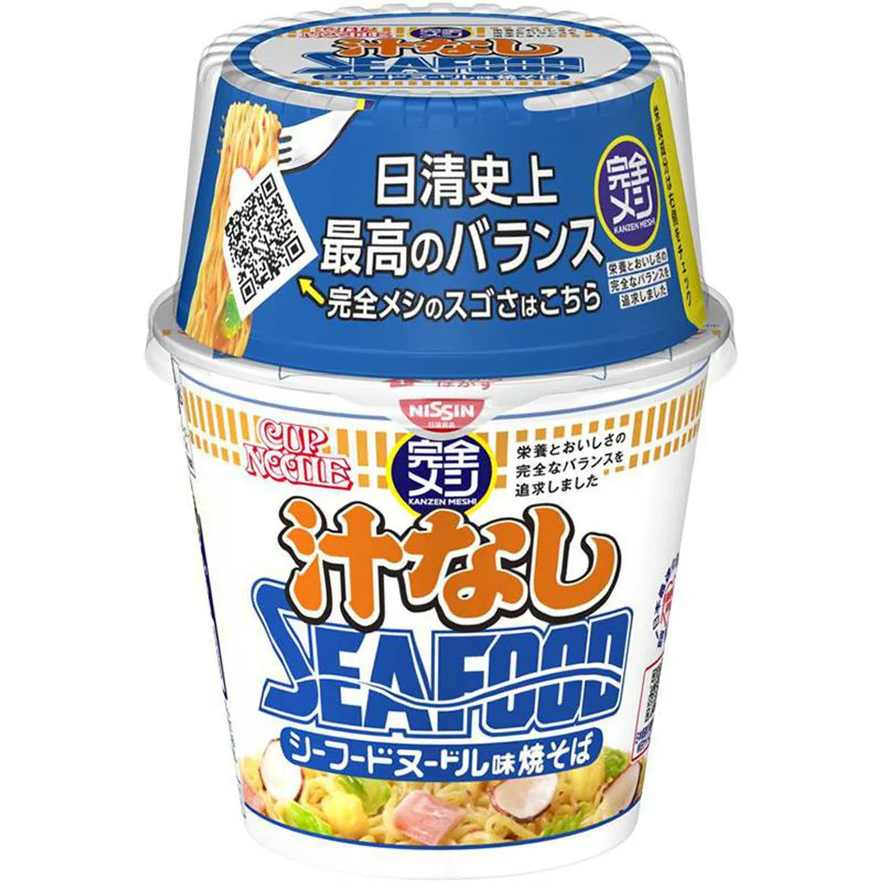 Nissin Complete Meal Cup Noodles Soup-less Seafood 111g
