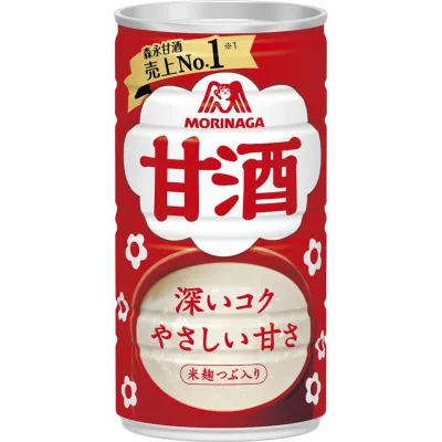 Morinaga Amazake Sweet Rice Drink 190g in a can