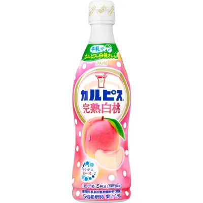 Asahi Calpis, Calpico Ripe White Peach Flavor 470ml