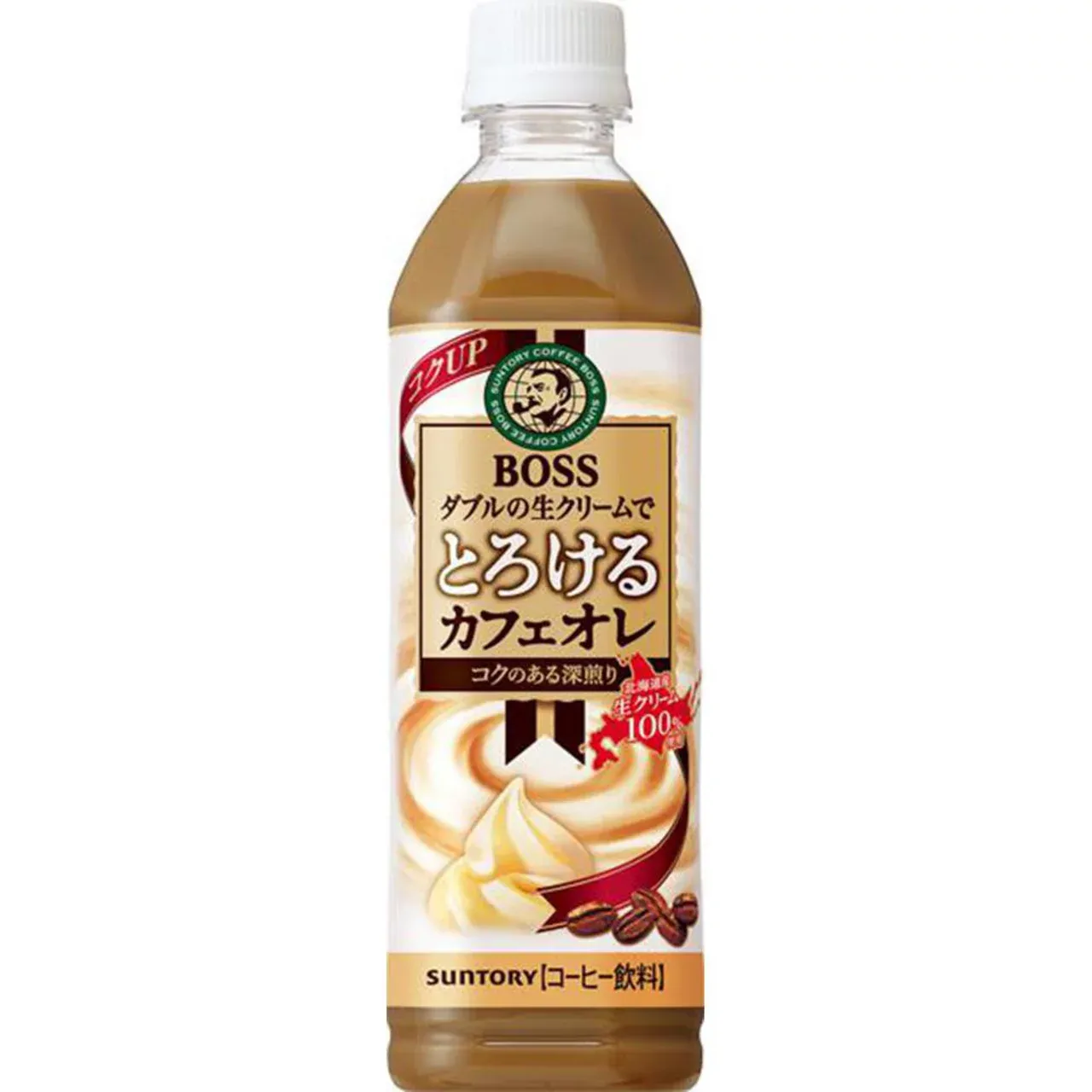 Suntory BOSS Melty Café Au Lait 500ml PET