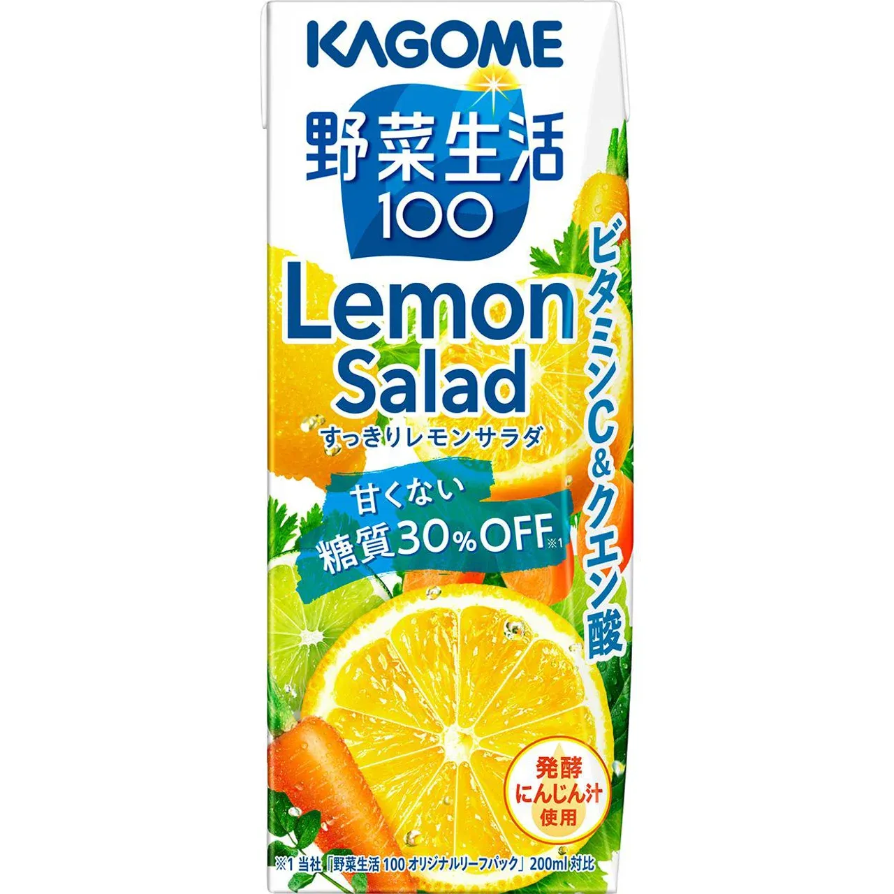 Kagome Yasai Seikatsu Refreshing Lemon Salad Mixed Vegetable &amp; Fruit Juice 200ml