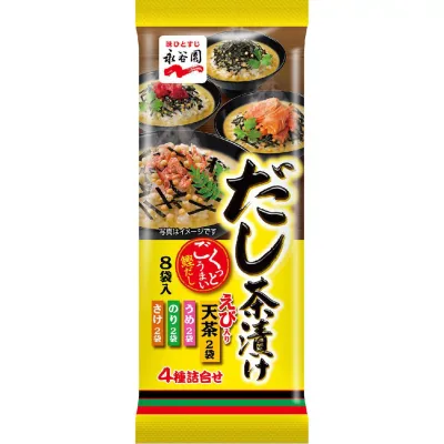 Nagatanien Dashi Ochazuke Assorted 4 Flavors 8 Packs