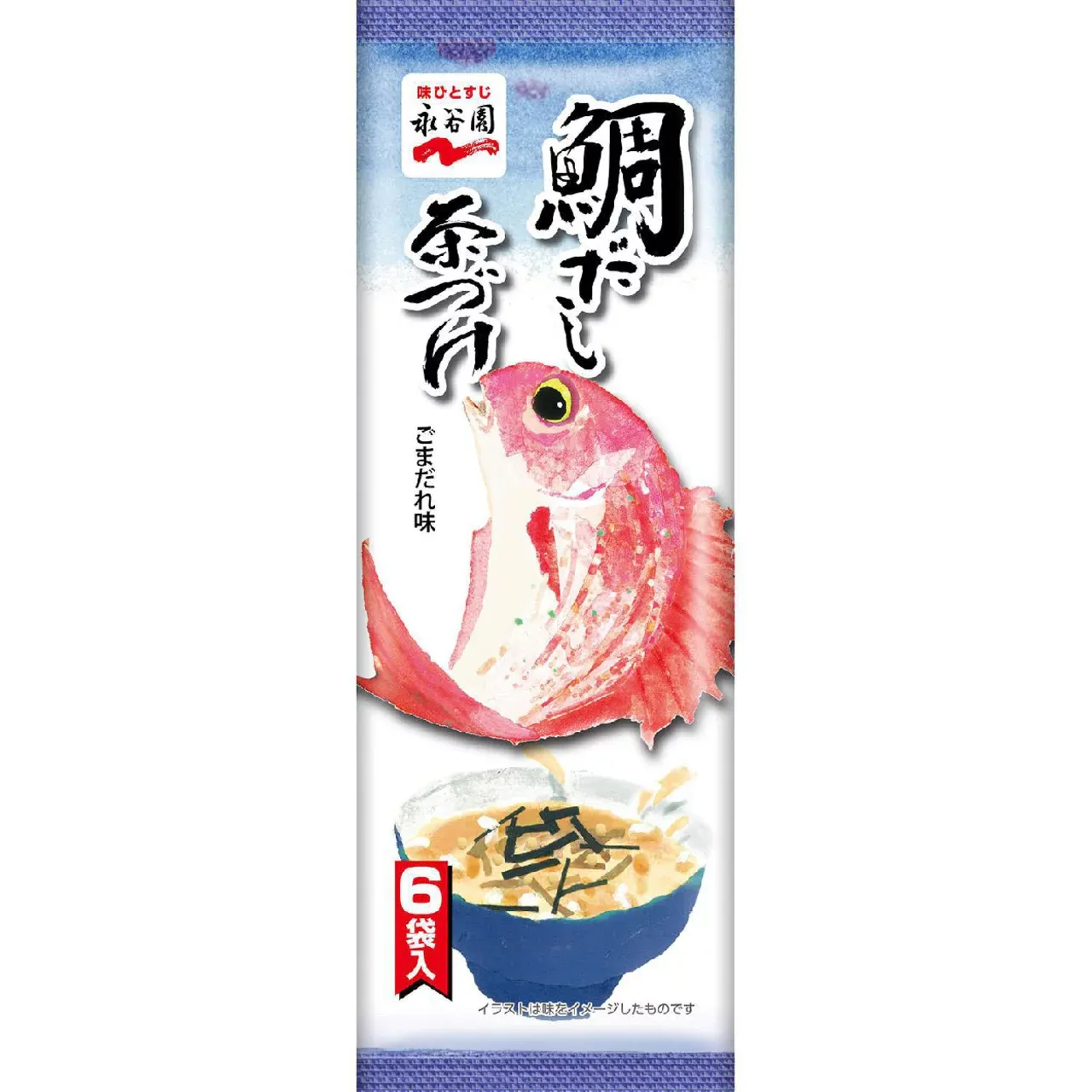 Nagatanien Sea Bream Dashi Ochazuke Seasoning 6 Packs