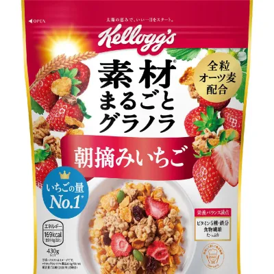 Kellogg's Japan Whole Ingredients Granola Morning Harvest Strawberry 430g