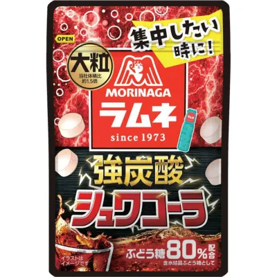 Morinaga Otsubu Ramune Kyo-Tansan Shuwa Cola Flavor Fizzy Tablet Candy 25g