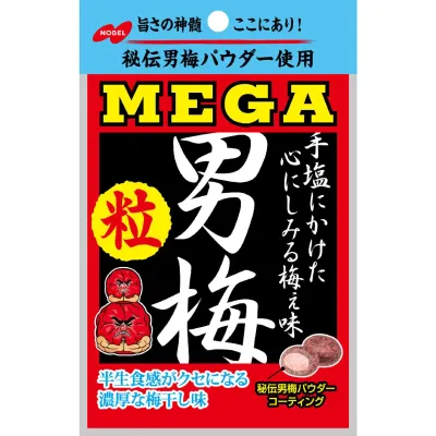 Nobel Mega Otoko Ume Tsubu Plum Tablet Candy 36g