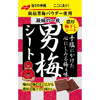Nobel Otoko Ume Sheet Plum Candy 27g