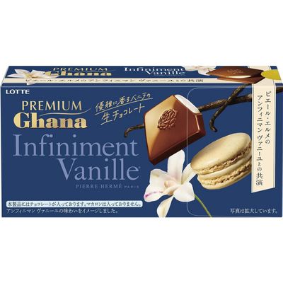Lotte Premium Ghana Nama Chocolate Infiniment Vanille 12pcs