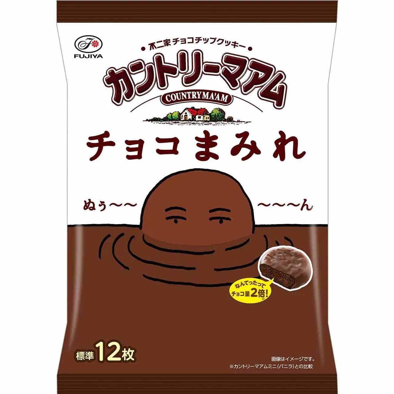 Fujiya Country Ma’am Choco Mamire (Triple Chocolate) Middle Pack, 122g