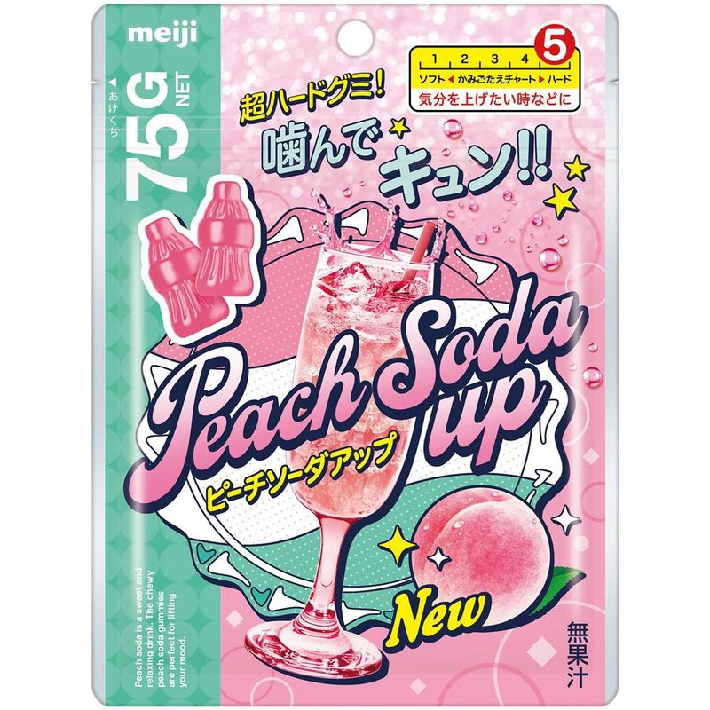 Meiji Peach Soda-Up Gummies, 75g
