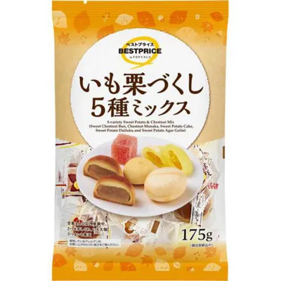 Topvalu Best Price Sweet Potato &amp; Chestnut Assorted Sweets Mix 5 Varieties 175g