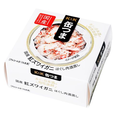 Kokubu Kantsuma Japanese Red Snow Crab Flakes Steamed with Sake 75g