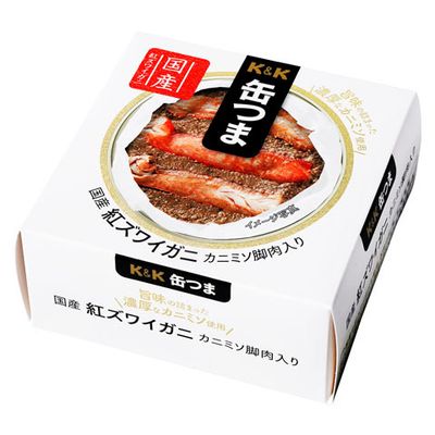 Kokubu Kantsuma Japanese Red Snow Crab with Crab Miso &amp; Leg Meat 60g