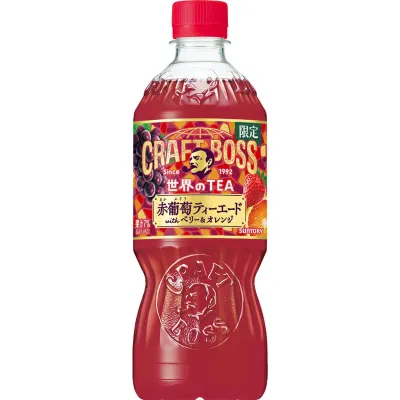 Suntory Craft Boss World Tea Red Grape Tea-Ade 600ml, Sale Suntory Craft Boss World Tea Red Grape Tea-Ade 600ml, Sale