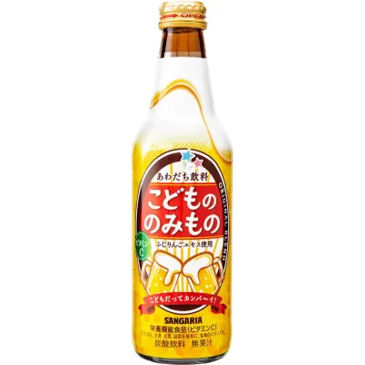 Sangaria Kodomo no Nomimono Apple Soda Drink 335ml