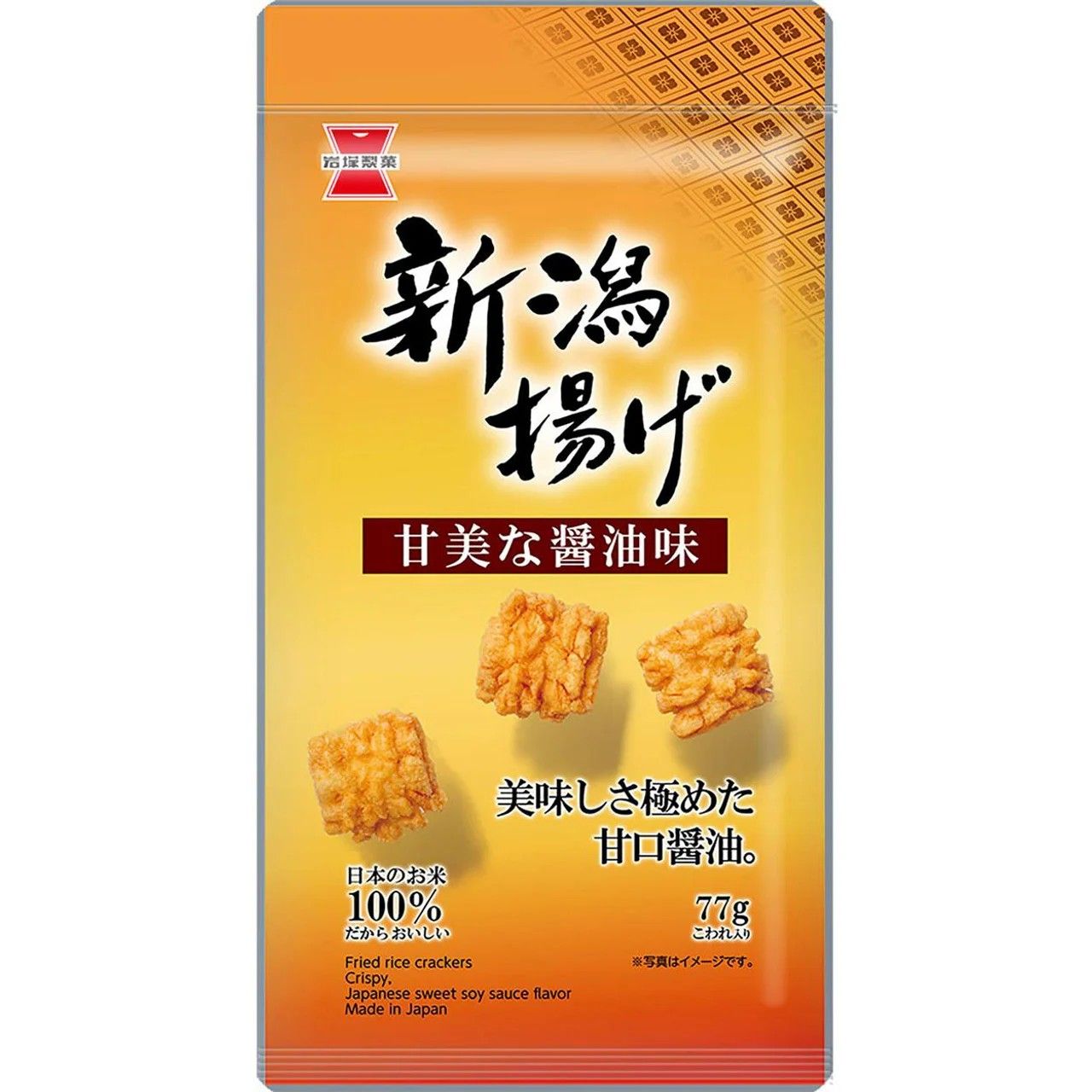 Iwatsuka Seika Niigata Age Sweet Soy Sauce Fried Rice Crackers 77g