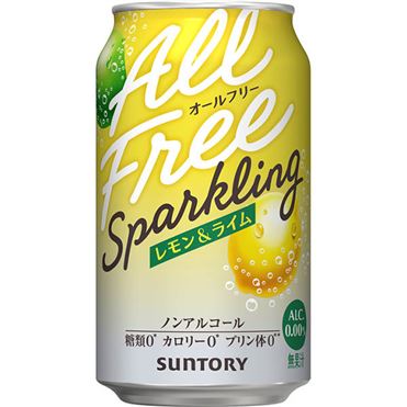 Suntory All-Free Clear Lemon & Lime Non-Alcoholic Sour 350ml