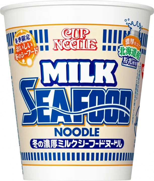 Nissin, Cup Noodle, Milk Seafood, Winter Limited, 80g