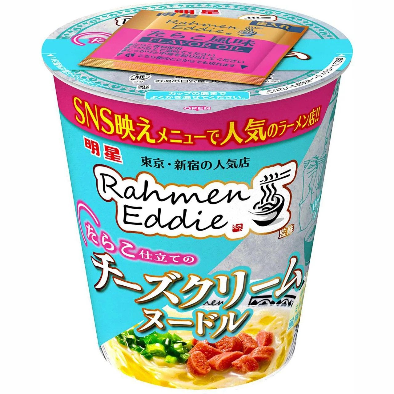 Myojo Rahmen Eddie Supervised Cod Roe Cheese Cream Noodle 93g