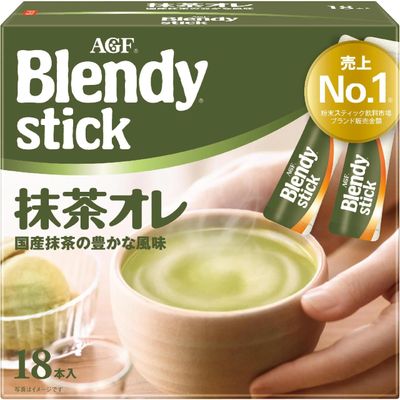AGF Blendy Stick Matcha Latte 18 Sticks (9.7g × 18)